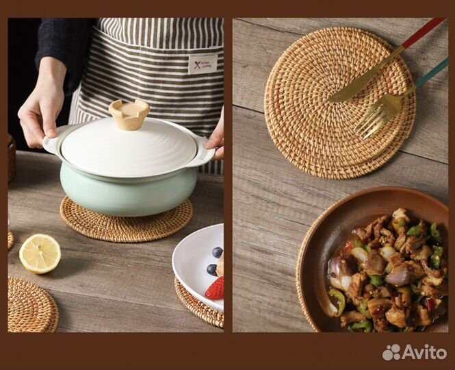 Подставка из ротанга под горячее