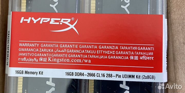 Оперативная память ddr4 16gb 2666 dimm/udimm