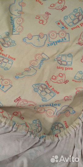 Простыня на резинке детская 80*120