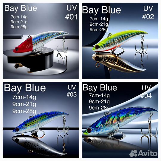 Раттлин Smith Bay Blue 90мм 21/28гр