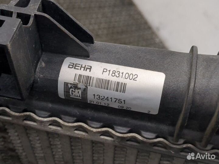 Радиатор интеркулера Opel Insignia, 2012