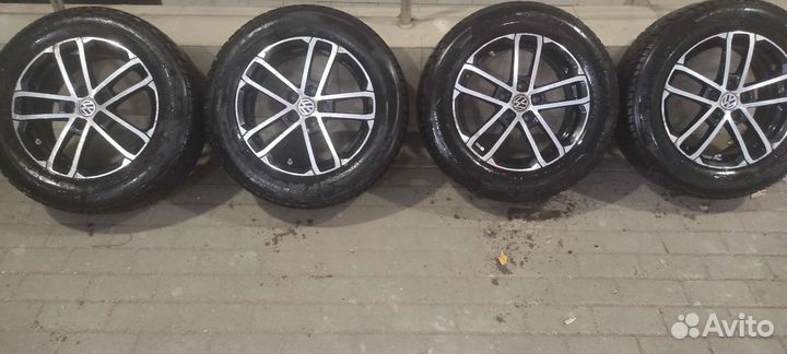 Зимняя резина r16 215 60 бус дисками на volkswagen