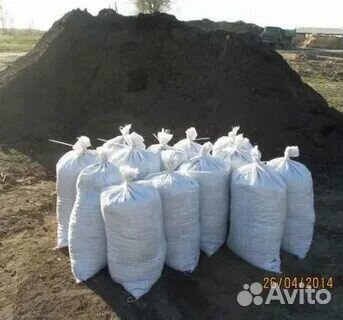 Плодородный грунт в мешках