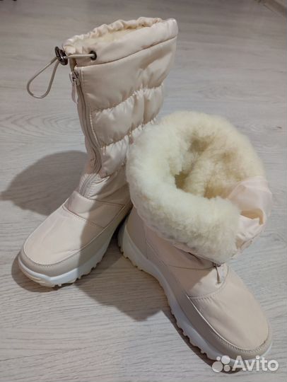 Дутики женские зимние 37 белые