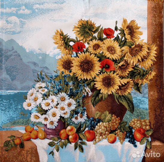 Большие гобелены с цветами