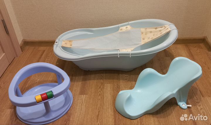Ванночка, горка, гамак, стульчик, термометр