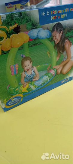 Детский надувной бассейн intex