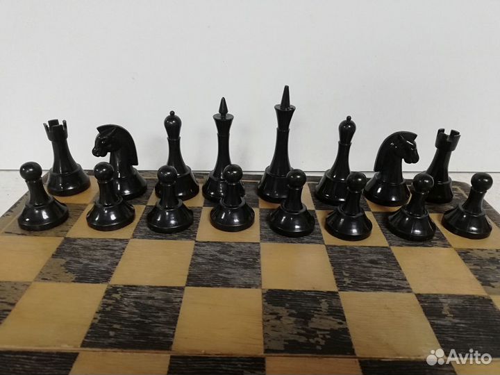 Шахматы СССР Крупные фигуры Пластик