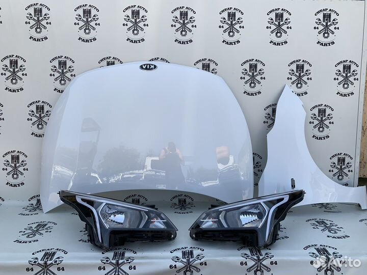 Капот Kia Rio 4 Оригинал 2020-22/Ноускат Киа Рио 4