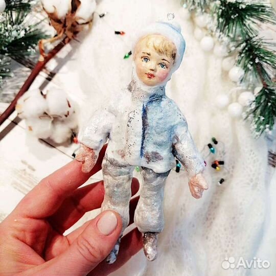 Ёлочные игрушки из ваты