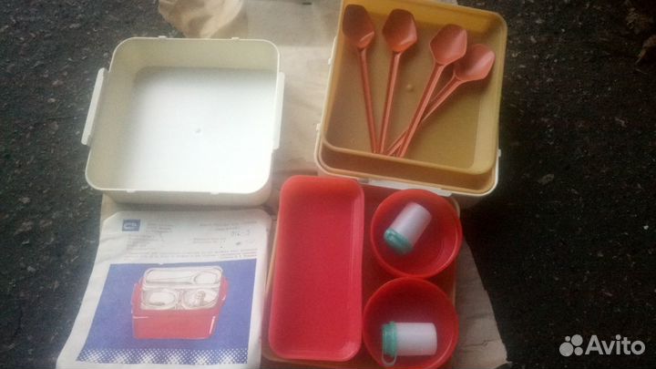 Набор посуды для туриста марки Б4-нд-1 времен СССР