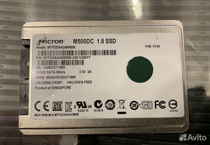 SSD накопитель (диск) 240GB 1.8