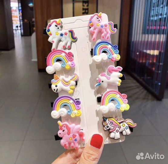Заколки с единорогами для девочки