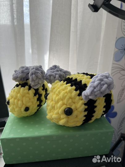 Вязаная игрушка из гипоалергенной пряжи для детей