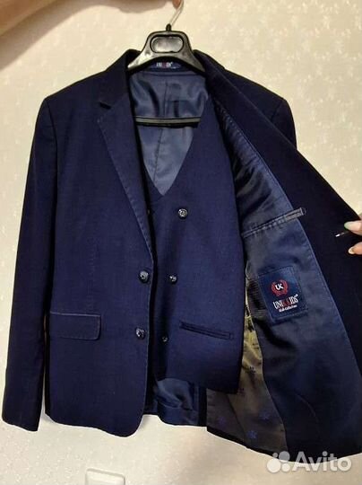 Школьный костюм для мальчика 146 синий