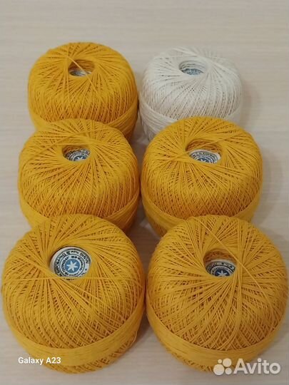 Нитки Х/Б Ирис 75 гр. в мотке