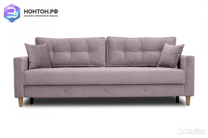 Диван тик-так Айрин светло-розовый