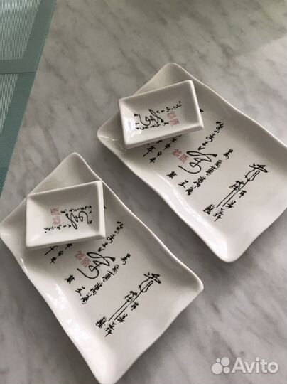 Для кухни : салфетки - соломка, тарелки для суши