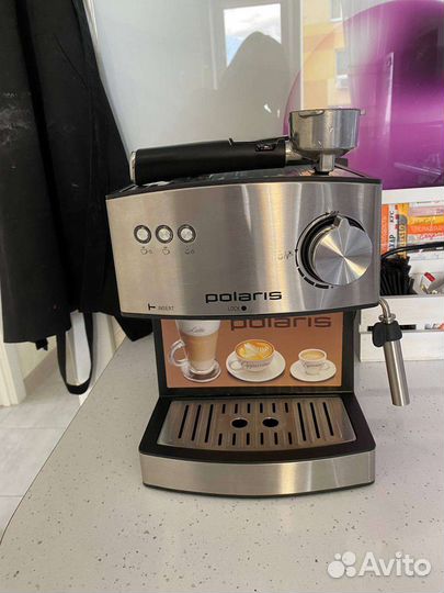 Кофеварка рожковая Polaris PCM 1528AE Adore Crema