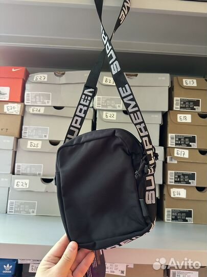 Supreme Shoulder Bag SS18 Black (Оригинал)