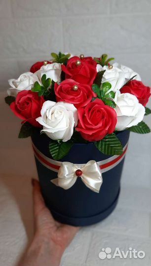 Букет из мыльных роз