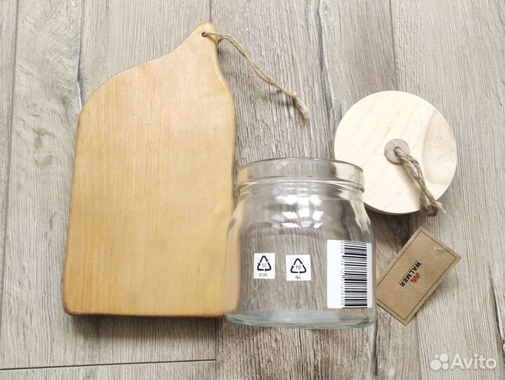 Банка для хранения / доска разделочная из ольхи