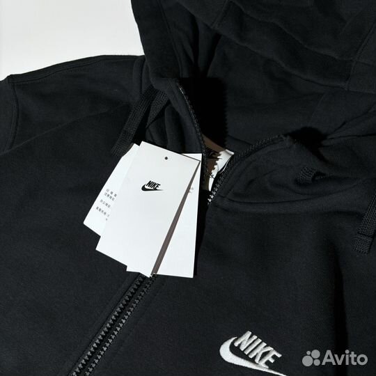 Зип-Худи Nike Black Zip Hoodie New