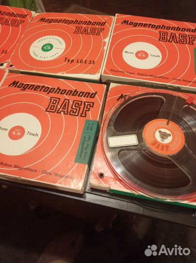 Катушки бобины Basf 18см, мини philips Kodak