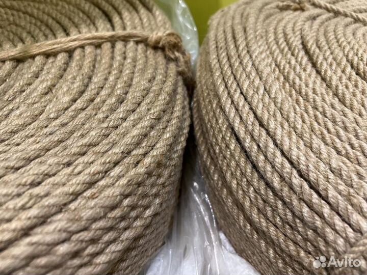 Веревка джутовая для когтеточек 6 мм 8 мм 10 мм