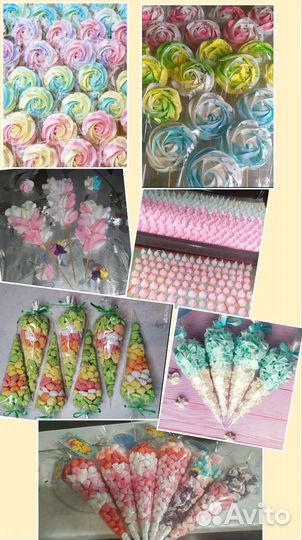 Меренга (безе) на палочке