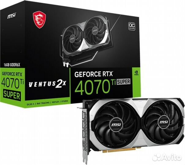 Видеокарта Msi RTX 4070 TI super16gventus2XOC