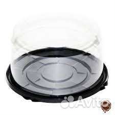 Пластиковая коробка для торта, диаметр разный