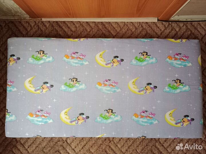 Матрас детский 120*60 бу + наматрасник