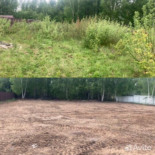 Расчистка,планировка участков,благоустройство