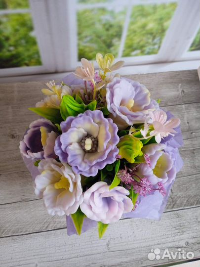 Букеты из мыла ручной работы