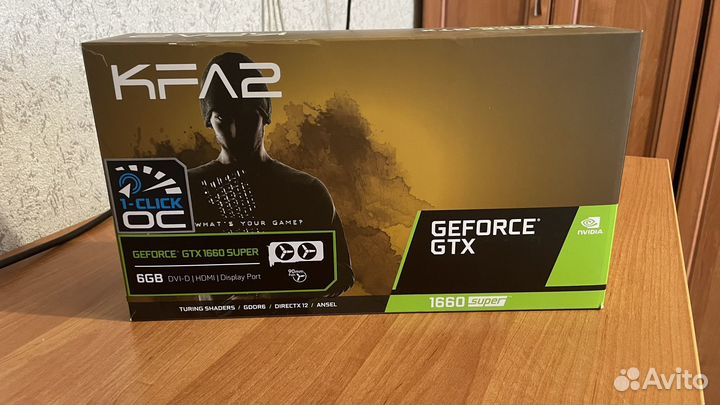 Видеокарта KFA2 GeForce GTX 1660 super 1-Click OC