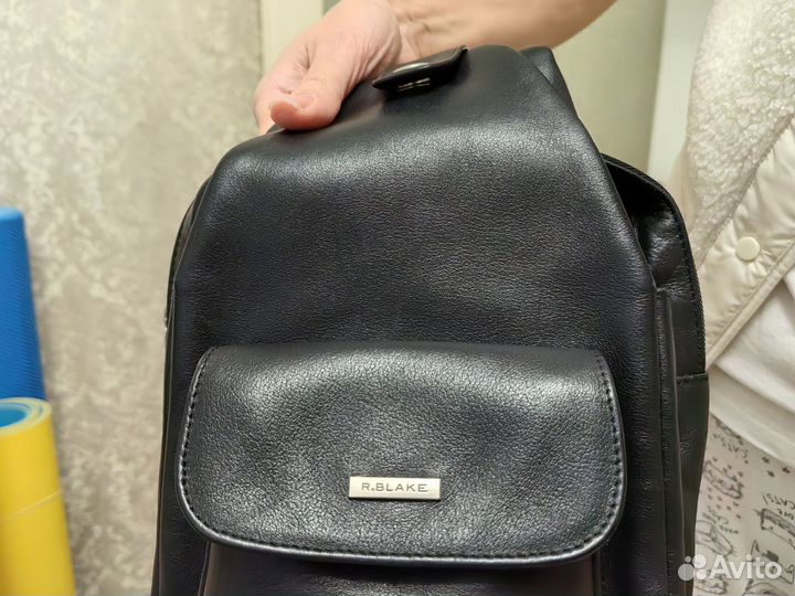 Мужской кожаный рюкзак R.Blake