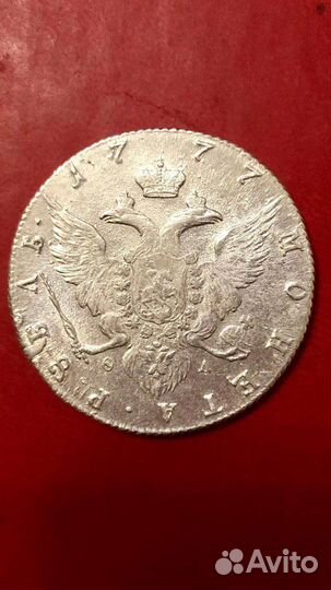 Монета Рубль Екатерины 2 1777г