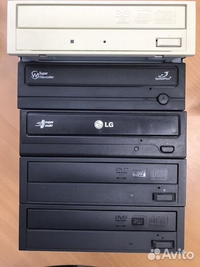 Привод DVD CD ROM RW SATA IDE FDD 3.5”