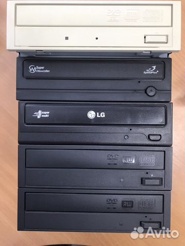 Привод DVD CD ROM RW SATA IDE FDD 3.5”