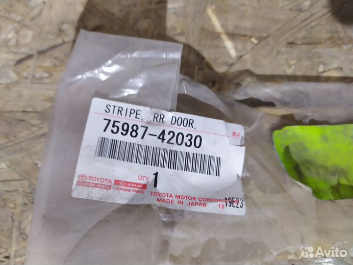 Наклейка двери задней правой toyota RAV4 2005