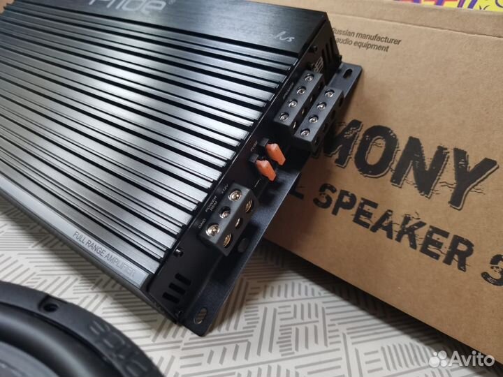 Усилитель 4 канальный pride + динамики pride