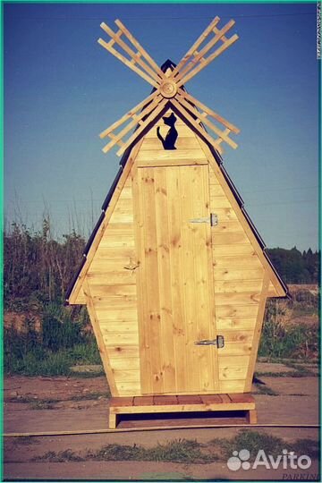 Дачный туалет деревянный NAD