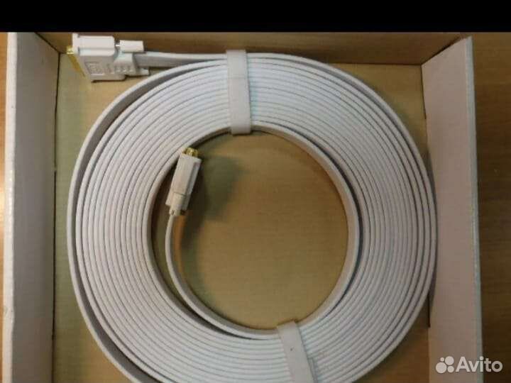 Кабель белый DVI-D