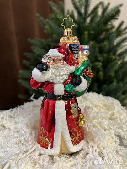 Ёлочная игрушка Дед Мороз (Санта Клаус) Польша