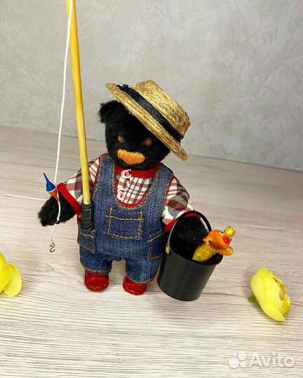 Мишка Тедди рыбачек с ноготок)