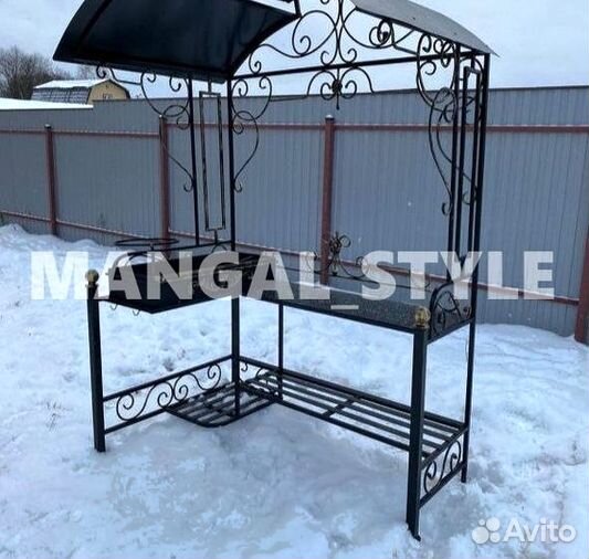 Мангал с крышей