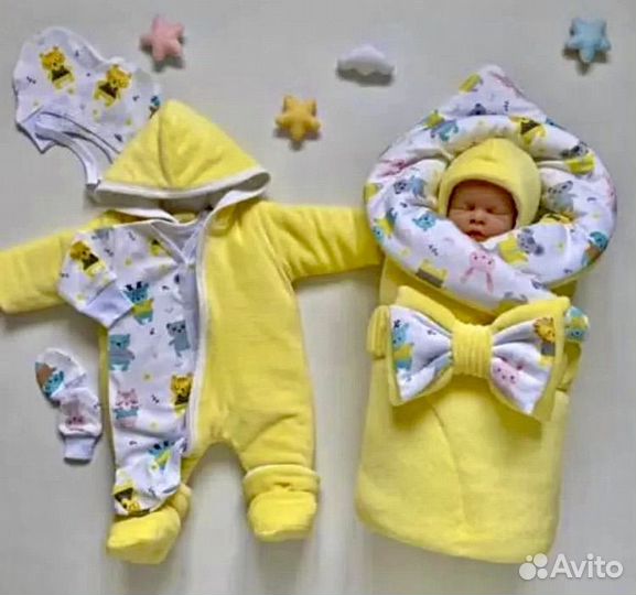 Комплект на выписку для новорожденного ребенка