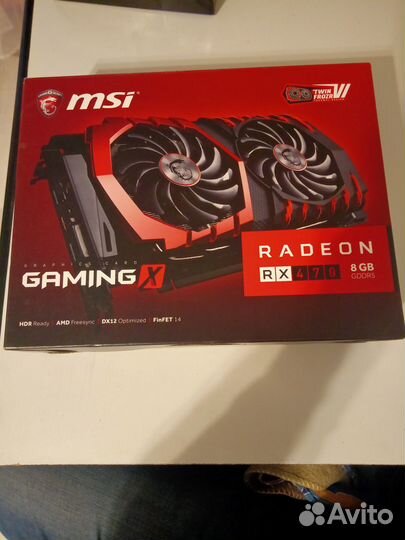 Видеокарта MSI radeon rx 470 8gb
