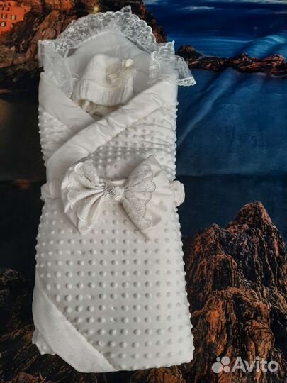 Конверт на выписку с шапочкой осень